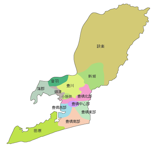 東三河地図